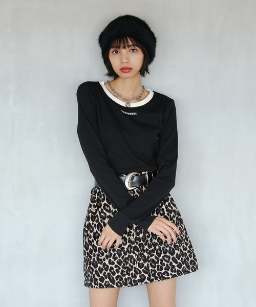 PAGEBOY(ページボーイ)の「ロゴシシュウコンパクト(長袖)(Tシャツ/カットソー・レディース・ブラック/レッド系その他/オフホワイト・FREE)」の18枚目の写真
