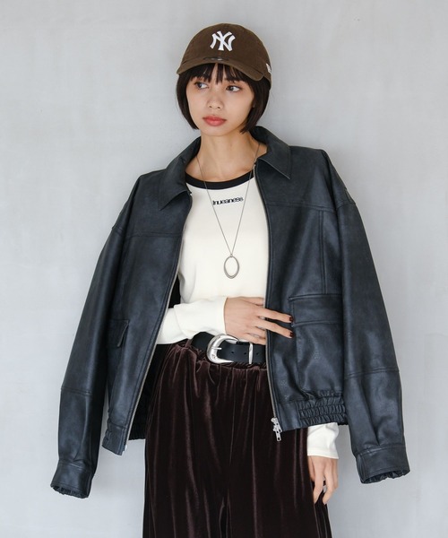 PAGEBOY(ページボーイ)の「ロゴシシュウコンパクト(長袖)(Tシャツ/カットソー・レディース・ブラック/レッド系その他/オフホワイト・FREE)」の10枚目の写真