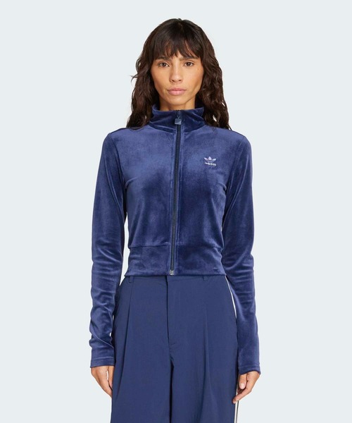 エッセンシャルズ ベルベット フィッティド トラックトップ / ジャージ