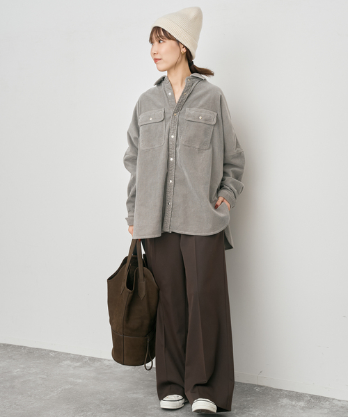 Spick & Span(スピックアンドスパン)の「RACAL / ラカル カシミヤブレンドニットワッチ(ニットキャップ/ビーニー・レディース・ブラウン/チャコールグレー/アイボリー・FREE)」の4枚目の写真