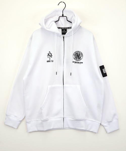 Burner（バーナー）の「【GROOVY STORE】ワイドシルエット レトロデザイン裏起毛ZIPパーカー 韓国系（パーカー・メンズ・ブラック系その他3/杢グレー/ブラック/スミクロ/グレー系その他2/ホワイト/ブラウン/ネイビー系1/ホワイト系その他2/スモークピンク/ブラック系その他2/ライトブラック/ホワイト系その他3/ブラック系その他4/ブラウン系その他2/ダークグリーン/ホワイト系その他4・M/L/LL）」の2枚目の写真