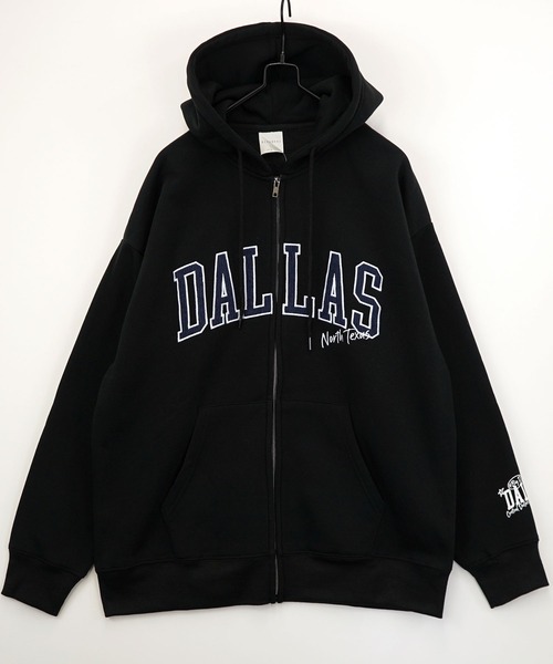 GROOVY STORE】ワイドシルエット レトロデザイン裏起毛ZIPパーカー