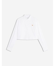 メゾンキツネ　ブラウス JP EXCLUSIVE FOX HEAD EMBROIDERY STRIPE SHIRT（シャツ