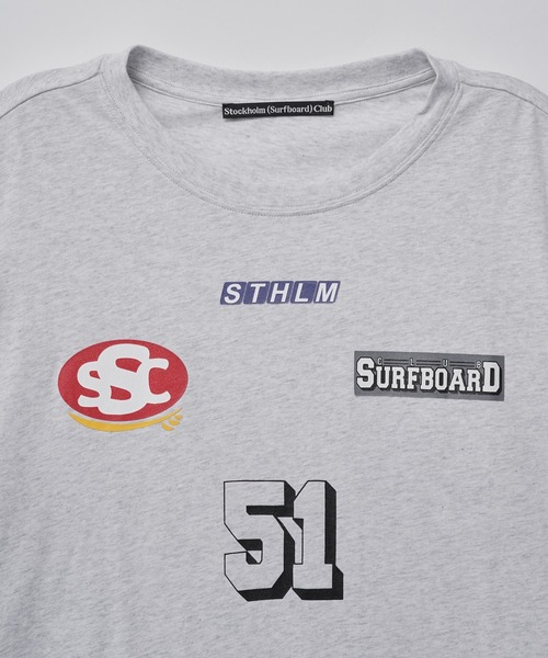 Stockholm Surfboard Club(ストックホルムサーフボードクラブ)の「STOCKHOLM SURFBORD CLUB Box Tee Sponsor U1000176G94(Tシャツ/カットソー・メンズ・グレー・M/L/XL)」の7枚目の写真