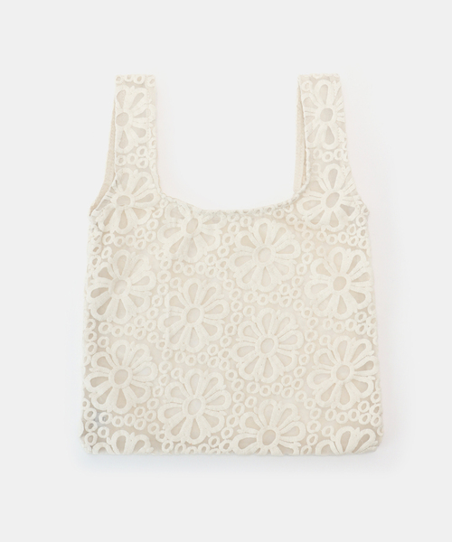 La TOTALITE（ラトータリテ）の「La Totalite レースバッグ（ハンドバッグ・レディース・ブラック/アイボリー・FREE）」の8枚目の写真