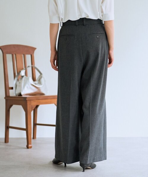 LIVETART（リヴェタート）の「メランジタックスラックス（その他パンツ・レディース・チャコールグレー・FREE）」の4枚目の写真