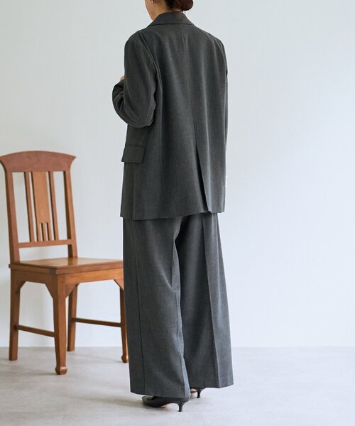 LIVETART（リヴェタート）の「メランジタックスラックス（その他パンツ・レディース・チャコールグレー・FREE）」の10枚目の写真