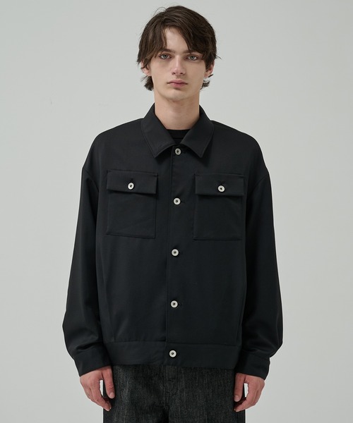 STUDIOUS（ステュディオス）の「【STUDIOUS】BAP WOOL トラッカージャケット（ブルゾン・メンズ・ダークブラウン/ブラック・3/1/2）」の3枚目の写真