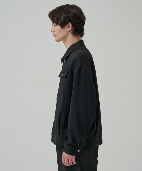 STUDIOUS（ステュディオス）の「【STUDIOUS】BAP WOOL トラッカージャケット（ブルゾン・メンズ・ダークブラウン/ブラック・3/1/2）」の4枚目の写真