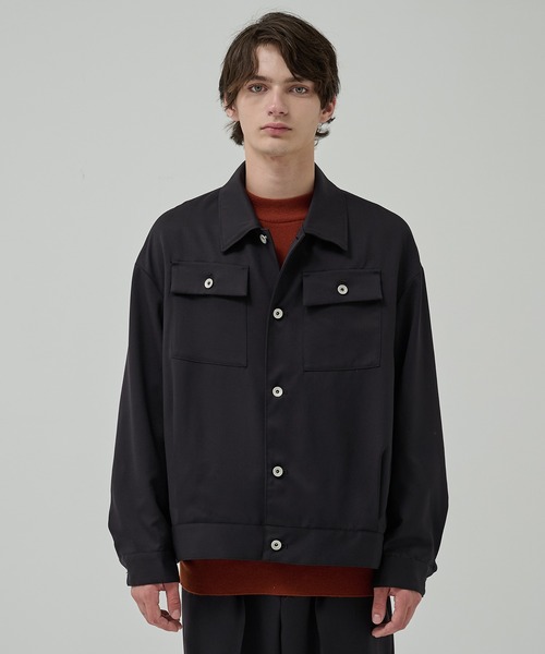 STUDIOUS（ステュディオス）の「【STUDIOUS】BAP WOOL トラッカージャケット（ブルゾン・メンズ・ダークブラウン/ブラック・3/1/2）」の9枚目の写真