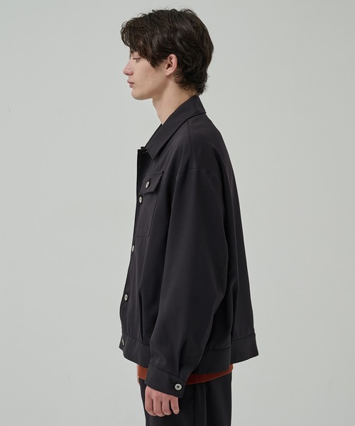 STUDIOUS（ステュディオス）の「【STUDIOUS】BAP WOOL トラッカージャケット（ブルゾン・メンズ・ダークブラウン/ブラック・3/1/2）」の10枚目の写真