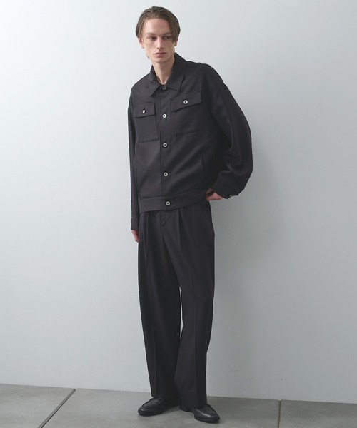 STUDIOUS（ステュディオス）の「【STUDIOUS】BAP WOOL トラッカージャケット（ブルゾン・メンズ・ダークブラウン/ブラック・3/1/2）」の18枚目の写真