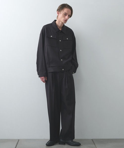 STUDIOUS（ステュディオス）の「【STUDIOUS】BAP WOOL トラッカージャケット（ブルゾン・メンズ・ダークブラウン/ブラック・3/1/2）」の19枚目の写真