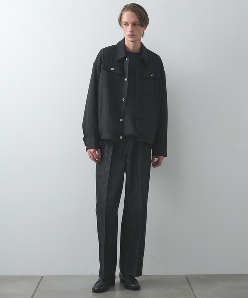 STUDIOUS（ステュディオス）の「【STUDIOUS】BAP WOOL トラッカージャケット（ブルゾン・メンズ・ダークブラウン/ブラック・3/1/2）」の22枚目の写真