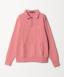 WAAC ピンク ハーフジップ トレーナー WOMENS ハーフジッププルオーバー ライトピンク/072342065
