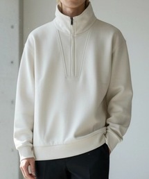 A'GEM/9 × .kom 『BENUSTA /ベヌスタ』Half Zip Stand Sweat Pullover /ハーフジップスタンドスウェット