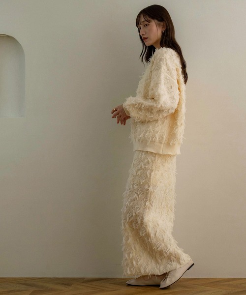 NOAHL（ノアル）の「【NOAHL】フリンジニットスカート（スカート・レディース・ブラウン系/アイボリー・FREE）」の19枚目の写真