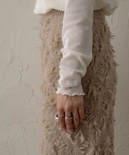 NOAHL（ノアル）の「【NOAHL】フリンジニットスカート（スカート・レディース・ブラウン系/アイボリー・FREE）」の22枚目の写真