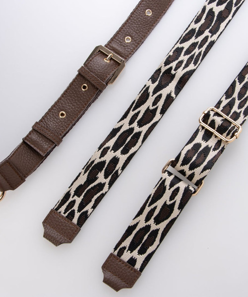 perche（ペルケ）の「ペルケ perche / 牛革×ナイロンチェンジベルトキーチャームショルダー（ショルダーバッグ・レディース・ブラック/シルバー/ブラウン/グリーン・FREE）」の17枚目の写真