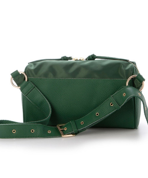 perche（ペルケ）の「ペルケ perche / 牛革×ナイロンチェンジベルトキーチャームショルダー（ショルダーバッグ・レディース・ブラック/シルバー/ブラウン/グリーン・FREE）」の21枚目の写真