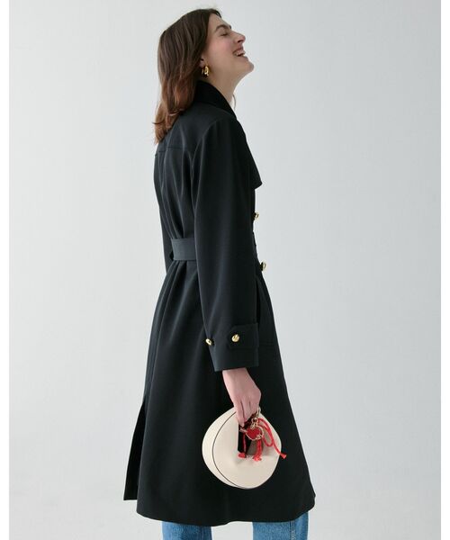 kate spade new york(ケイトスペード ニューヨーク)の「トレンチ(トレンチコート・レディース・ブラック・MEDIUM/X-SMALL/SMALL)」の4枚目の写真