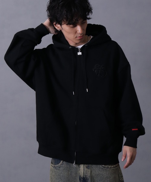 FUBU( フブ)の「【FUBU/フブ】 FB Zip Hoodie / フブ ジップ フーディー(パーカー・メンズ・グレー/ブラック・L/XL/M)」の6枚目の写真