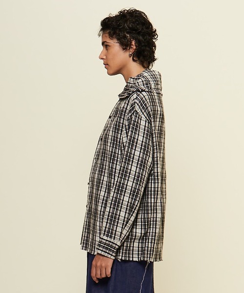 CURRENTAGE(カレンテージ)の「【CURRENTAGE/カレンテージ】Original flannel shirt(シャツ/ブラウス・レディース・レッド/ブラック・FREE)」の14枚目の写真