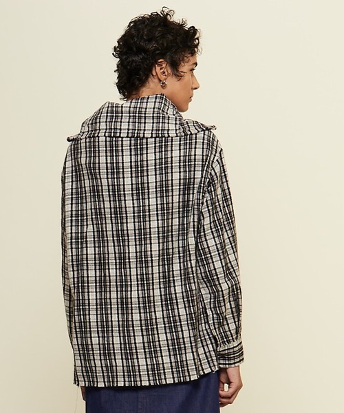 CURRENTAGE(カレンテージ)の「【CURRENTAGE/カレンテージ】Original flannel shirt(シャツ/ブラウス・レディース・レッド/ブラック・FREE)」の3枚目の写真