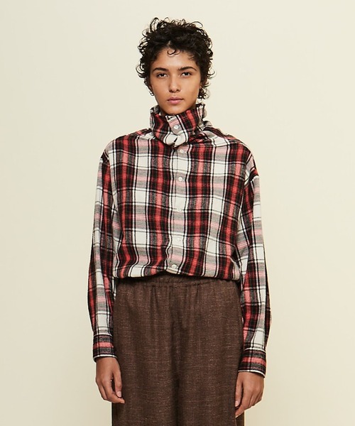 CURRENTAGE（カレンテージ）の「【CURRENTAGE/カレンテージ】Original flannel shirt（シャツ/ブラウス・レディース・レッド/ブラック・FREE）」の20枚目の写真