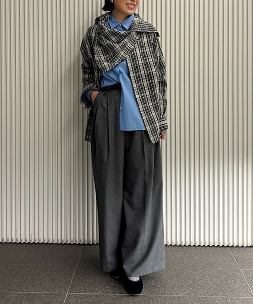 CURRENTAGE（カレンテージ）の「【CURRENTAGE/カレンテージ】Original flannel shirt（シャツ/ブラウス・レディース・レッド/ブラック・FREE）」の21枚目の写真