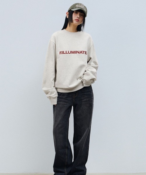 F.ILLUMINATE（フィルミネイト）の「【UNISEX】Filluminate／Authentic ロゴプルオーバー（スウェット・レディース・ブラック/ナチュラル/グレー/ネイビー・SMALL/MEDIUM）」の8枚目の写真