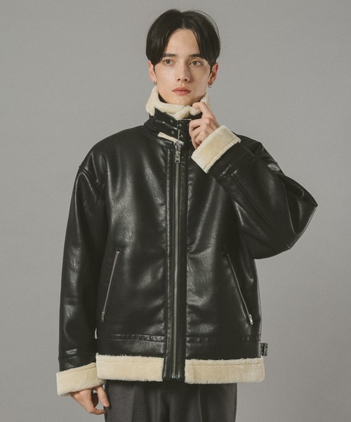 セール】SYNTHETIC LETHER B3 JACKET / シンセティックレザー/B3