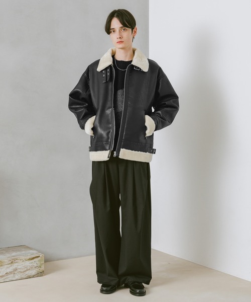 セール】SYNTHETIC LETHER B3 JACKET / シンセティックレザー/B3