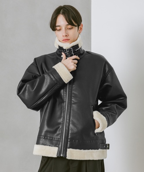 セール】SYNTHETIC LETHER B3 JACKET / シンセティックレザー/B3