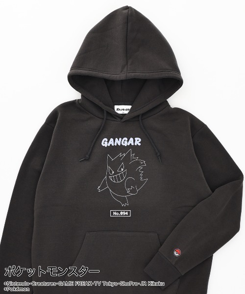 ポケットモンスター」ポケモン ゲンガー パーカー (フード付き