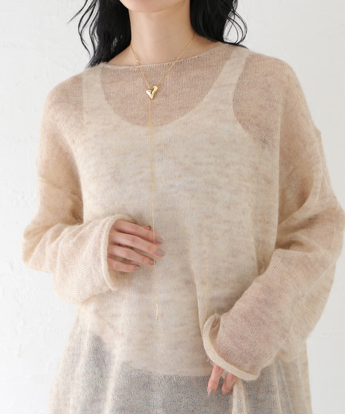 Spick & Span（スピックアンドスパン）の「Soierie/ソワリー Distort heart necklace（ネックレス・レディース・ゴールド・FREE）」の13枚目の写真