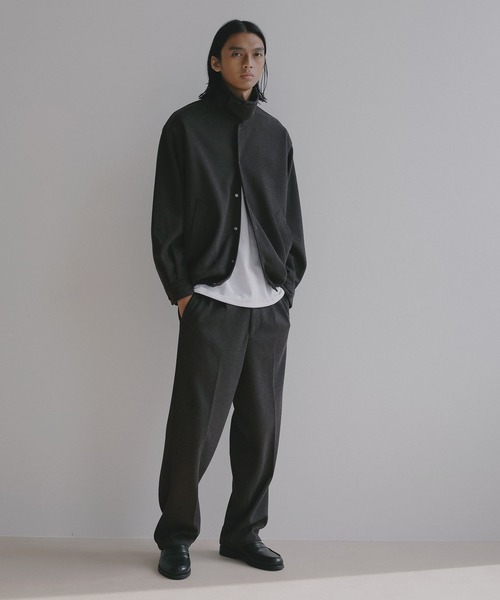 BAYFLOW(ベイフロー)の「【EF(エフ)】ウールライクジャージスラックス(MEN)(スラックス・メンズ・ダークグレー/ブラウン・MEDIUM/LARGE)」の3枚目の写真