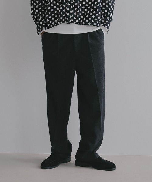 BAYFLOW(ベイフロー)の「【EF(エフ)】ウールライクジャージスラックス(MEN)(スラックス・メンズ・ダークグレー/ブラウン・MEDIUM/LARGE)」の6枚目の写真