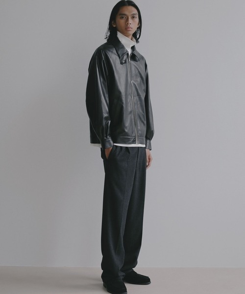 BAYFLOW(ベイフロー)の「【EF(エフ)】ウールライクジャージスラックス(MEN)(スラックス・メンズ・ダークグレー/ブラウン・MEDIUM/LARGE)」の7枚目の写真