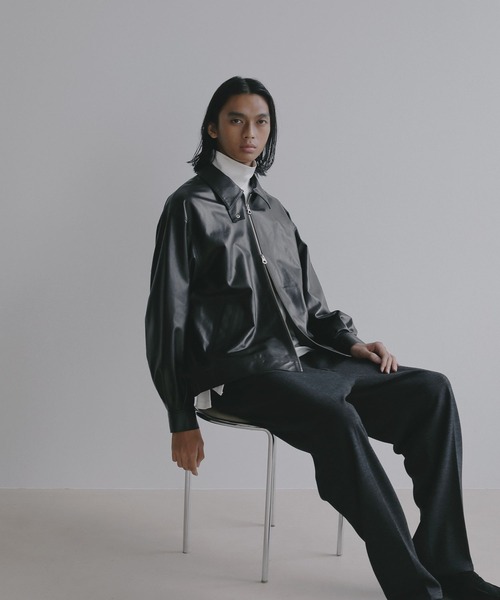 BAYFLOW(ベイフロー)の「【EF(エフ)】ウールライクジャージスラックス(MEN)(スラックス・メンズ・ダークグレー/ブラウン・MEDIUM/LARGE)」の8枚目の写真