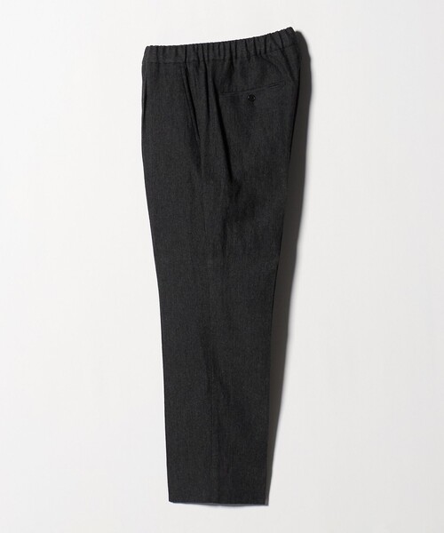 green label relaxing（グリーンレーベルリラクシング）の「DC W/LI デニムライク ワイド 1プリーツ イージーパンツ（スラックス・メンズ・ネイビー/ダークグレー・XL/S/M/L）」の11枚目の写真