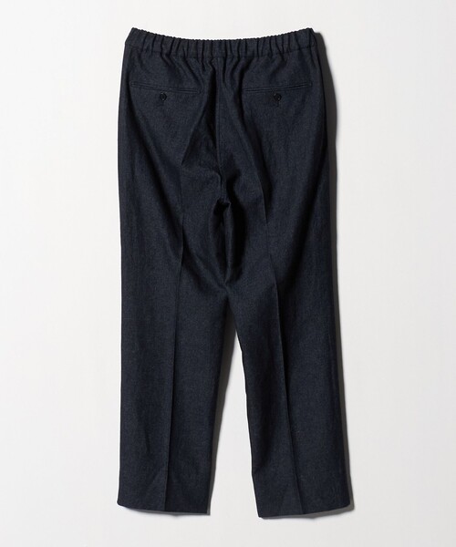 green label relaxing（グリーンレーベルリラクシング）の「DC W/LI デニムライク ワイド 1プリーツ イージーパンツ（スラックス・メンズ・ネイビー/ダークグレー・XL/S/M/L）」の21枚目の写真