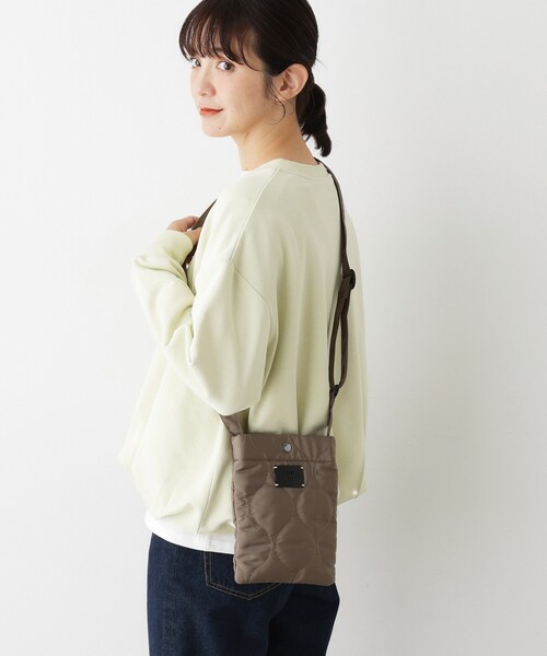 Dessin（デッサン）の「中綿キルティングMINIショルダー（ショルダーバッグ・レディース・ブラック/オフホワイト/ブラウン系・00）」の3枚目の写真