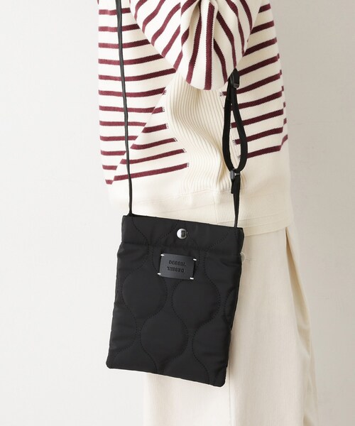 Dessin（デッサン）の「中綿キルティングMINIショルダー（ショルダーバッグ・レディース・ブラック/オフホワイト/ブラウン系・00）」の2枚目の写真
