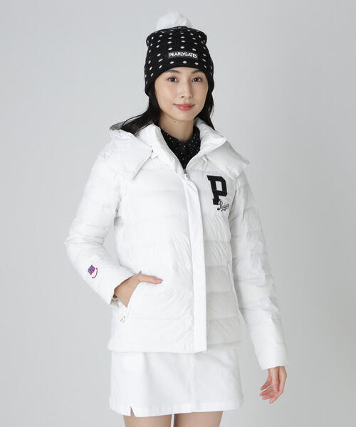 【PEARLY GATES】Nyストレッチタフタフーディダウンジャケット