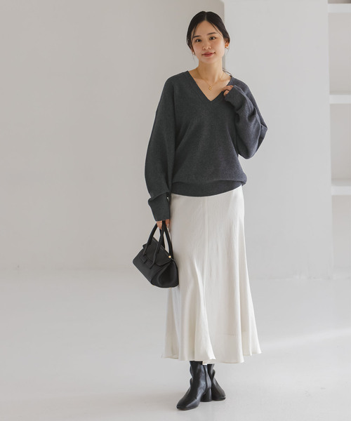 【新品・タグ付き】NobleのカシミヤMIXスムースVプルオーバー NOBLE｜カシミヤMIX スムースVプルオーバー | Rakuten Fashion(楽天