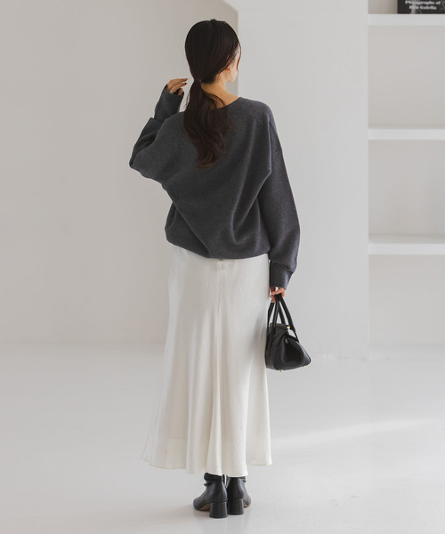 セール】《追加》カシミヤMIXスムースVプルオーバー（ニット/セーター