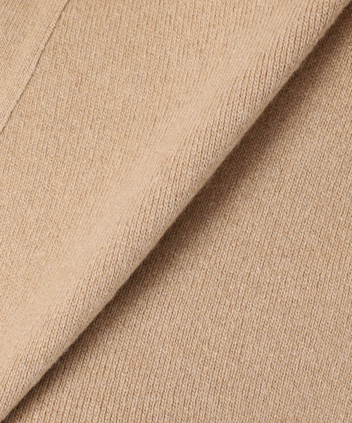 極美品★ノーブル カシミヤ混 ブラウン Ca/W ボリューム袖Vプルオーバー Noble（ノーブル）の「Ca/W ボリュームソデ Vプルオーバー◇（ニット