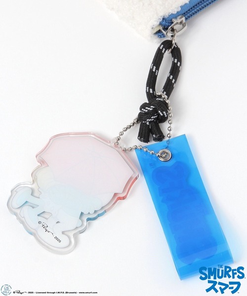 BAYFLOW（ベイフロー）の「【THE SMURFS/スマーフ】チャームスクエアポーチ（その他小物・メンズ・ホワイト/ブルー・FREE）」の8枚目の写真