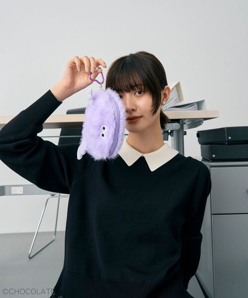 YECCA VECCA(イェッカヴェッカ)の「Whippi&Wrappiチャームポーチ(ポーチ・レディース・ブルー/パープル・FREE)」の9枚目の写真